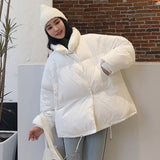 Winter Jacket Women Stand Collar - LAVISHTO