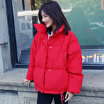 Winter Jacket Women Stand Collar - LAVISHTO