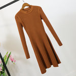 Women Long Sleeve Sweater Dress - LAVISHTO