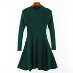 Women Long Sleeve Sweater Dress - LAVISHTO