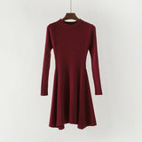 Women Long Sleeve Sweater Dress - LAVISHTO