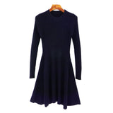 Women Long Sleeve Sweater Dress - LAVISHTO