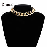 Miami Cuban Choker Necklace - LAVISHTO